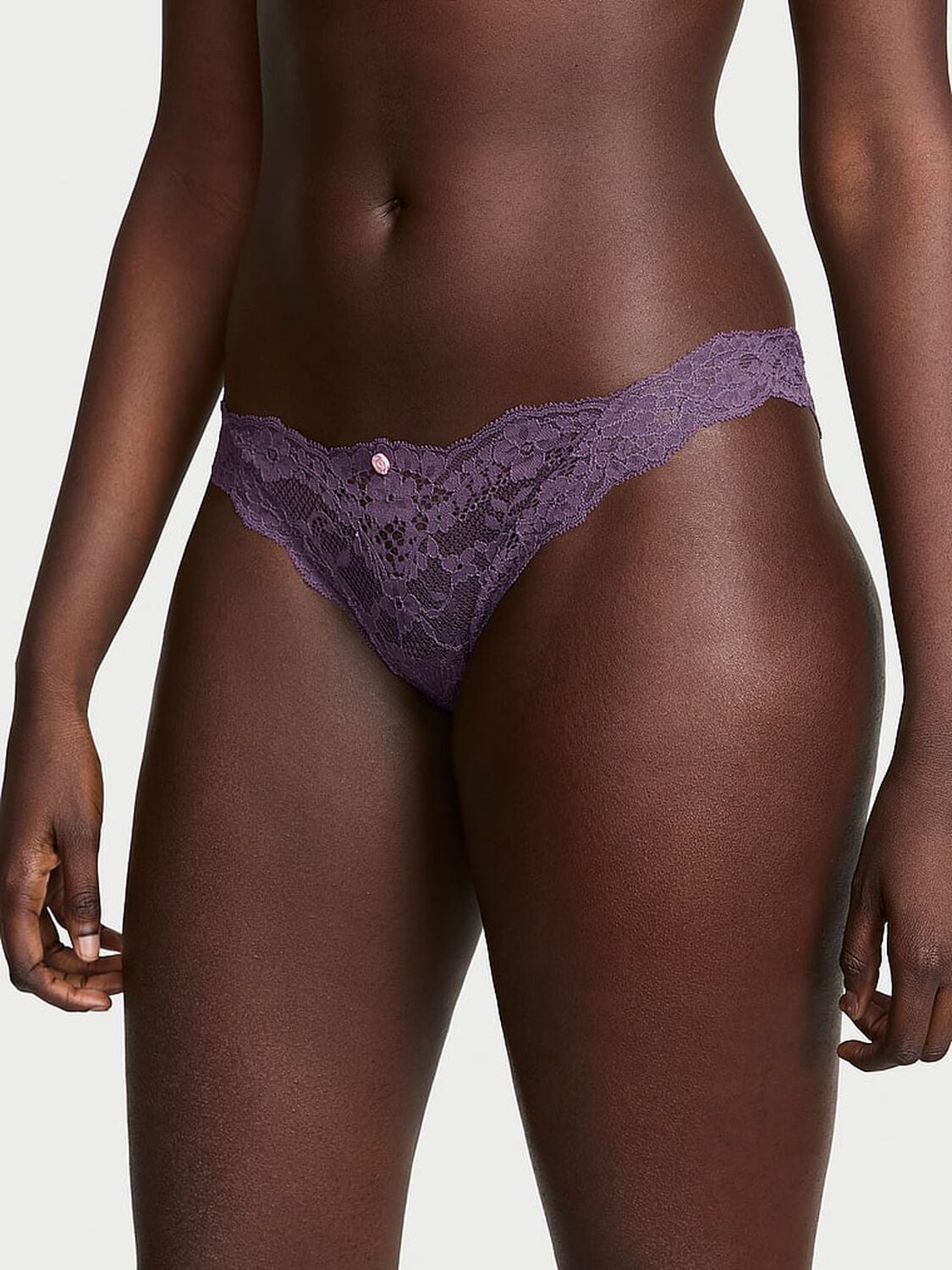 vs Dream Angels Lace Bikini Panty Shadow Purple 1 of 3 