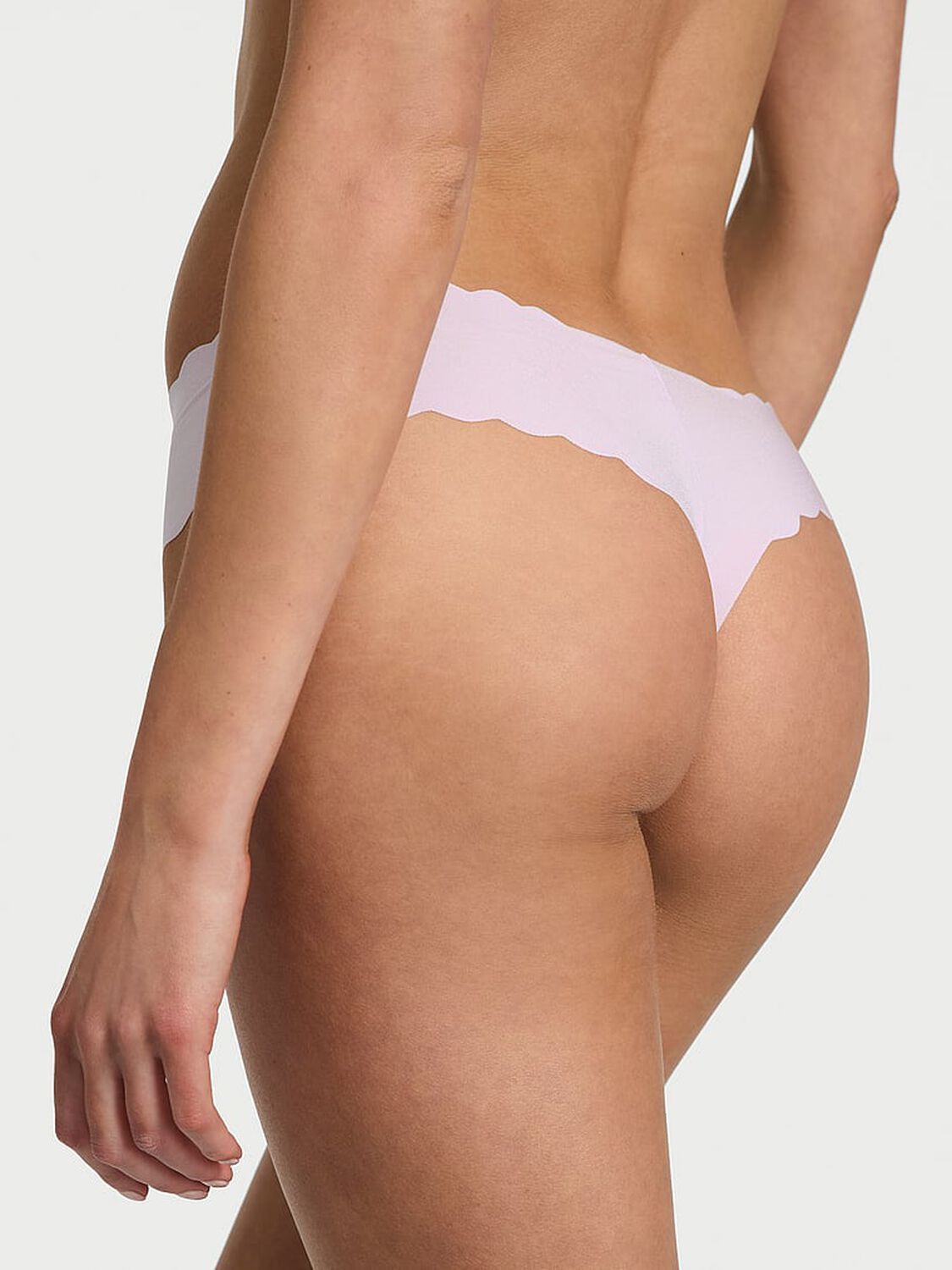 vs No-Show No-Show Scalloped Thong Panty Delicate Violet 2 of 2 