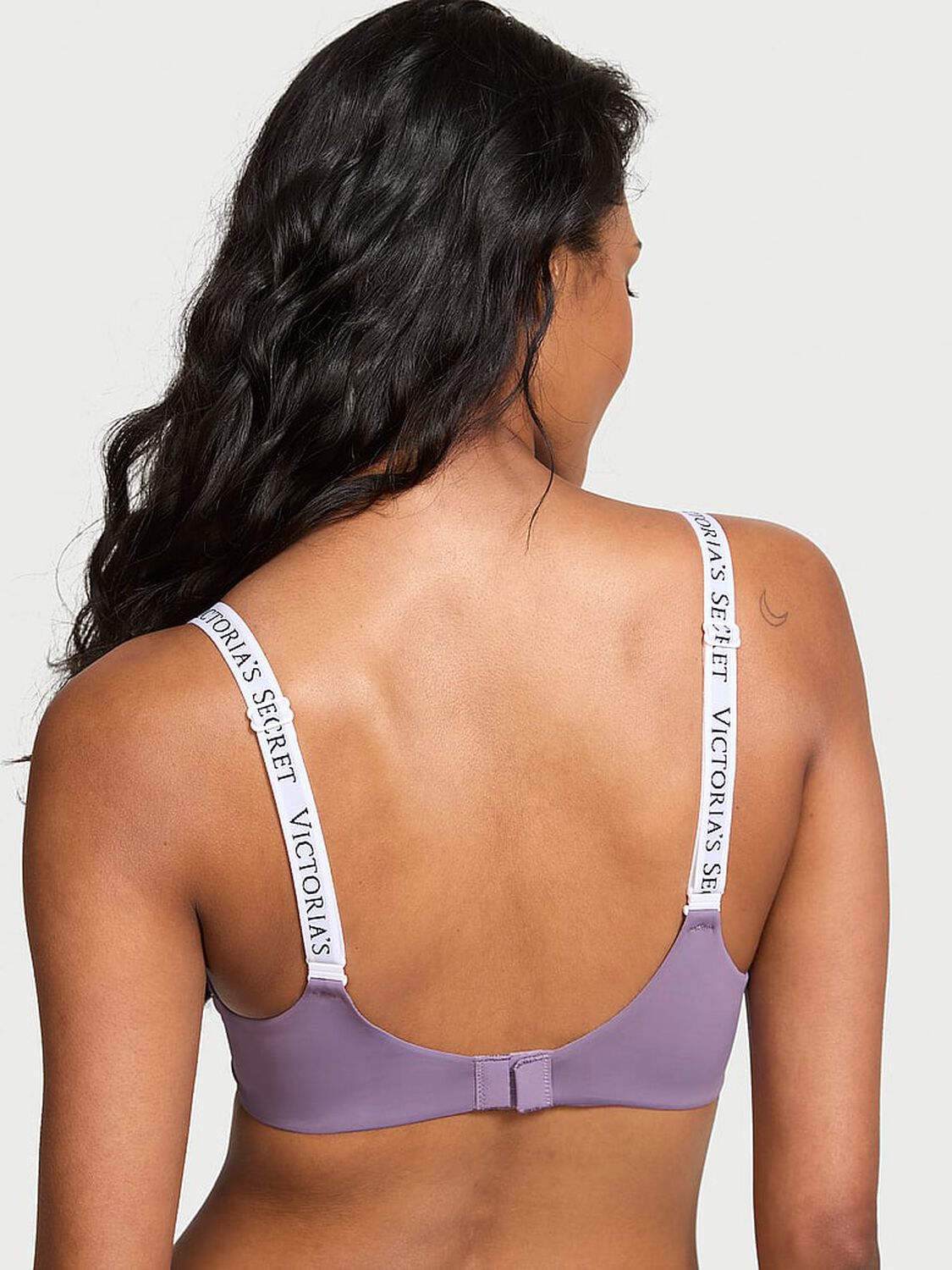 vs The T-Shirt Lightly Lined Demi Bra Frozen Plum 2 of 3 