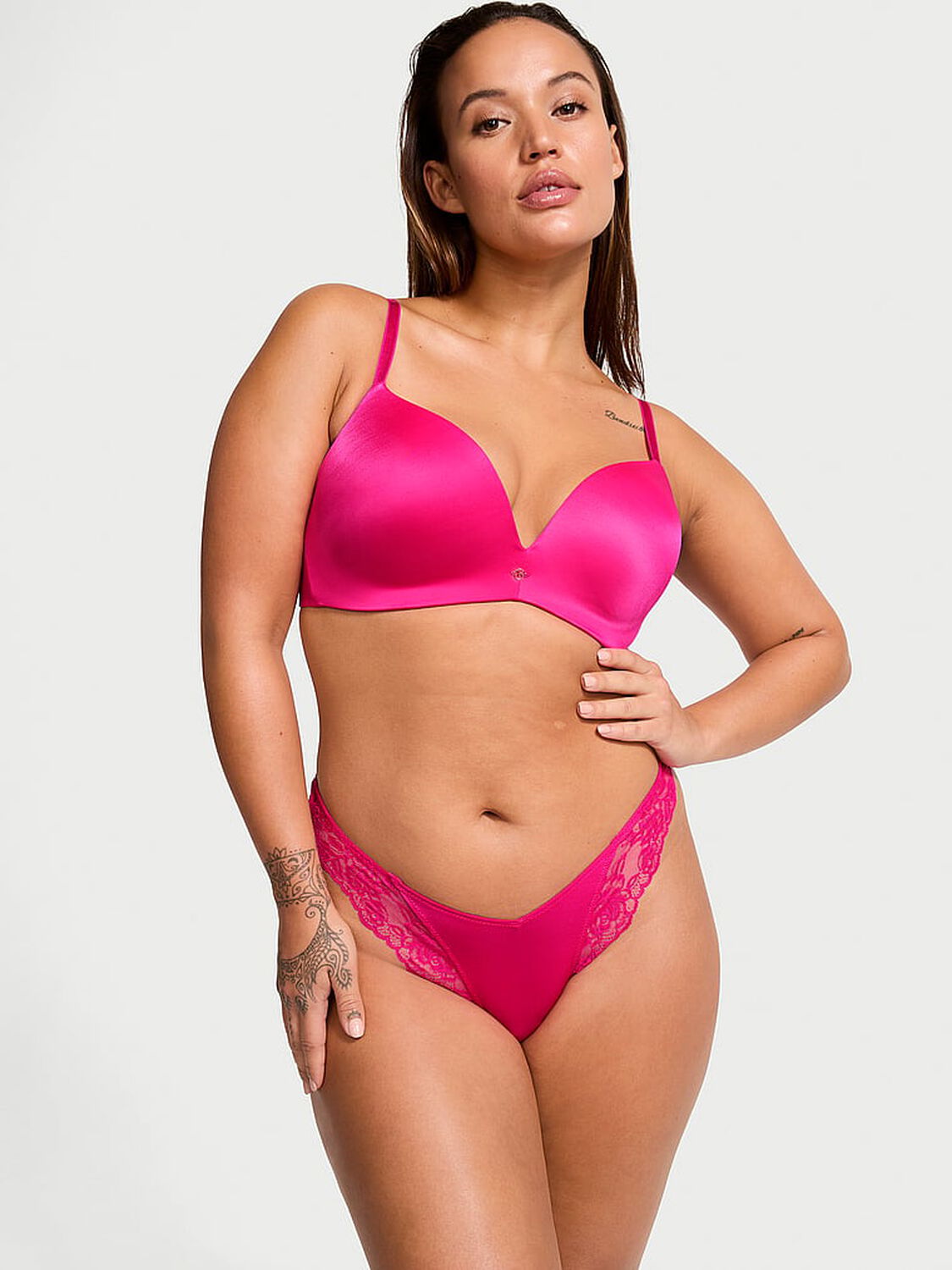 vs Very Sexy So Obsessed Smooth Wireless Push-Up Bra Hot Pink 4 of 4 