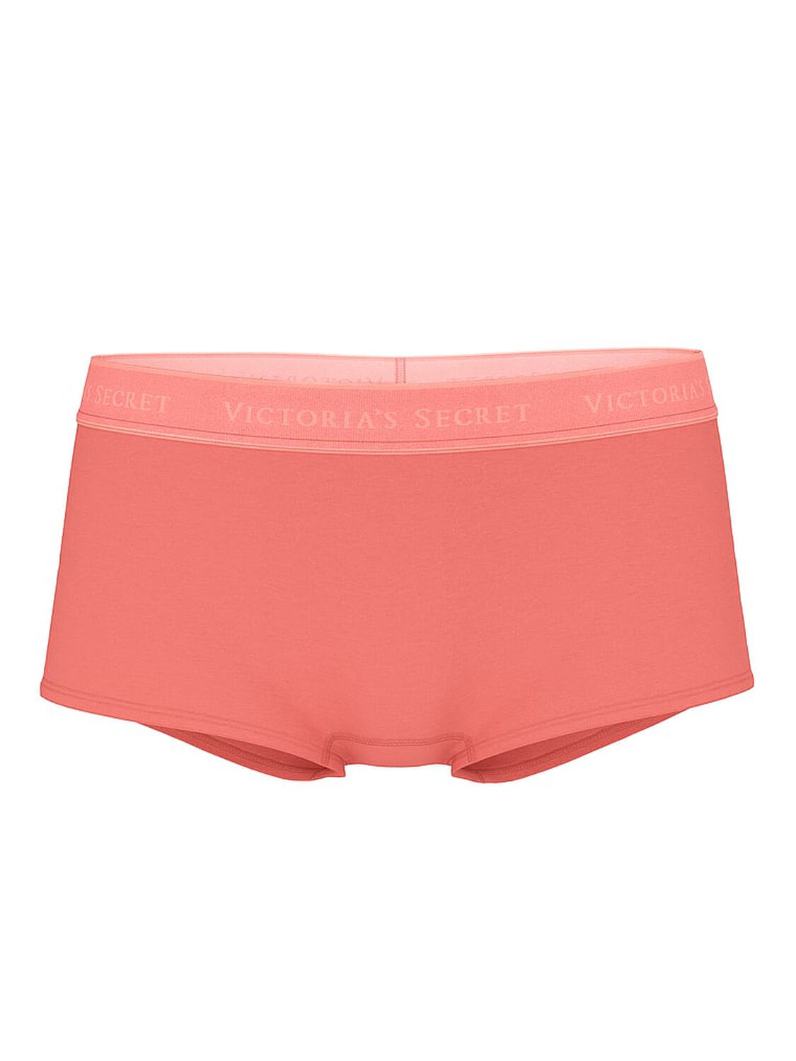 vs Cotton Logo Cotton Boyshort Panty Coral Ribbon 1 of 1 