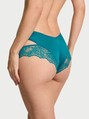 Rose Lace-Trim Cut-Out Cheeky Panty