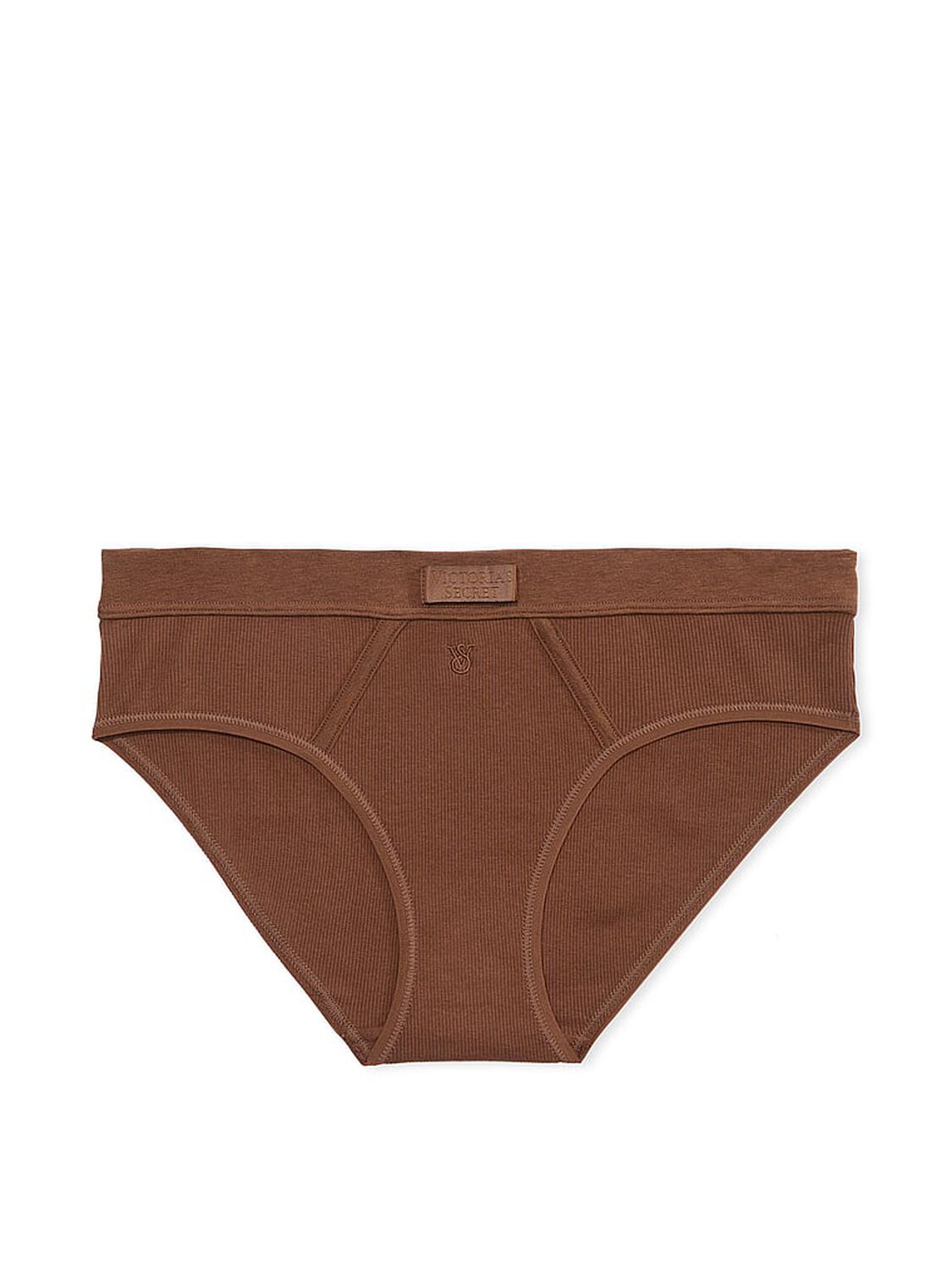 vs Cotton Logo Patch Cotton Hiphugger Panty Mousse 3 of 3 