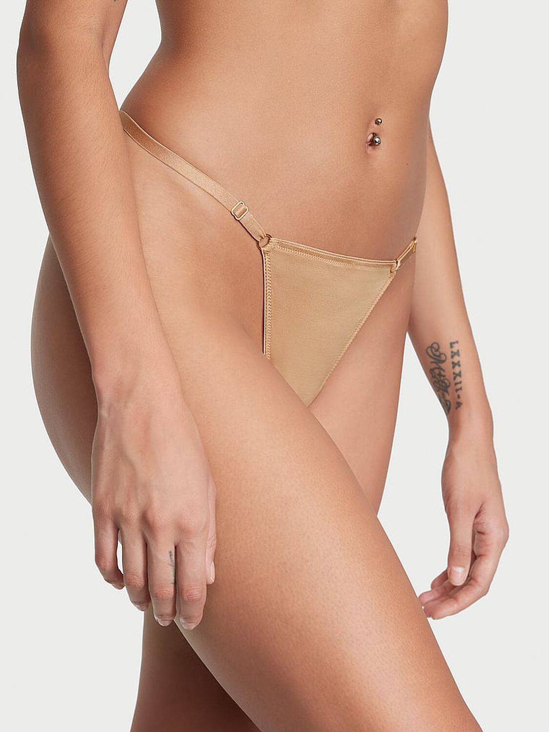 vs Very Sexy V-Hardware Adjustable V-String Panty Sweet Praline 1 of 4 