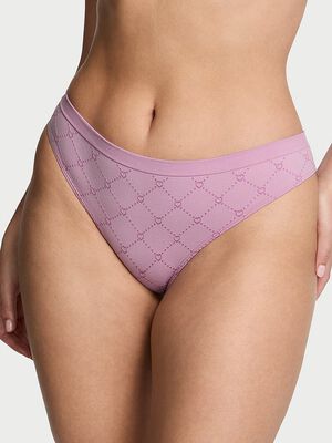 Seamless Quilted Hearts Thong Panty
