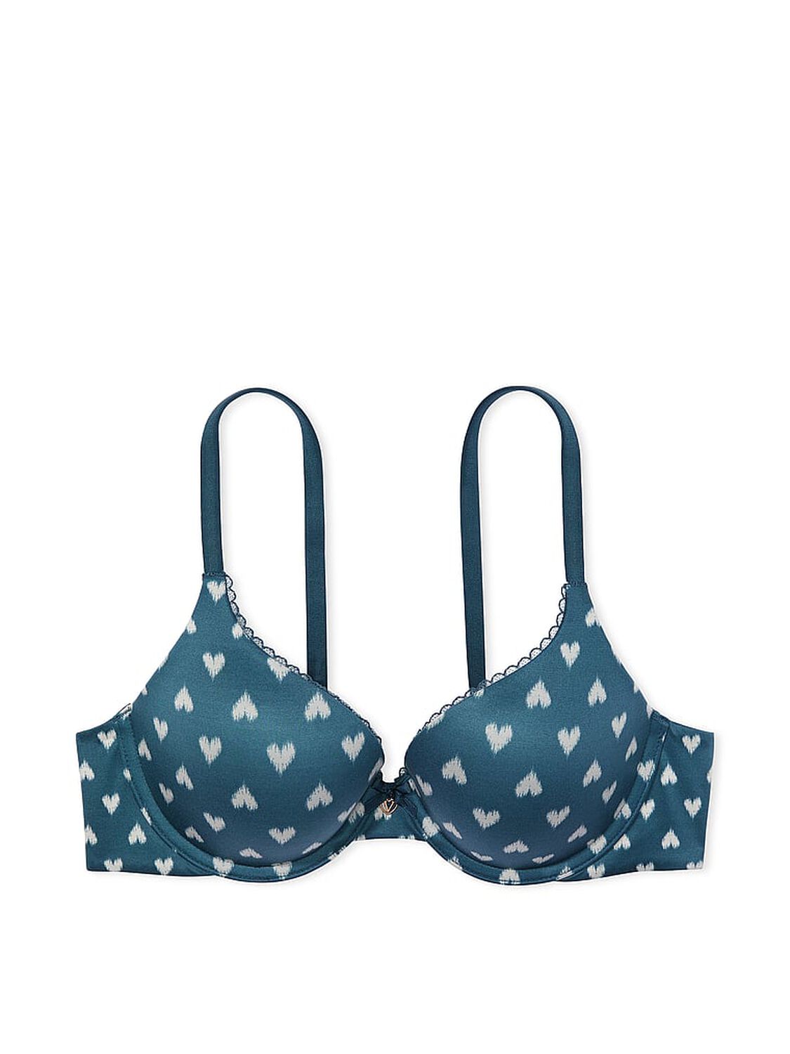 vs Body By Victoria Perfect Shape Push-Up Smooth Bra Midnight Sea Shibori Hearts 3 of 4 