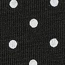Stretch Cotton V-String Panty, Black & White Dots, swatch