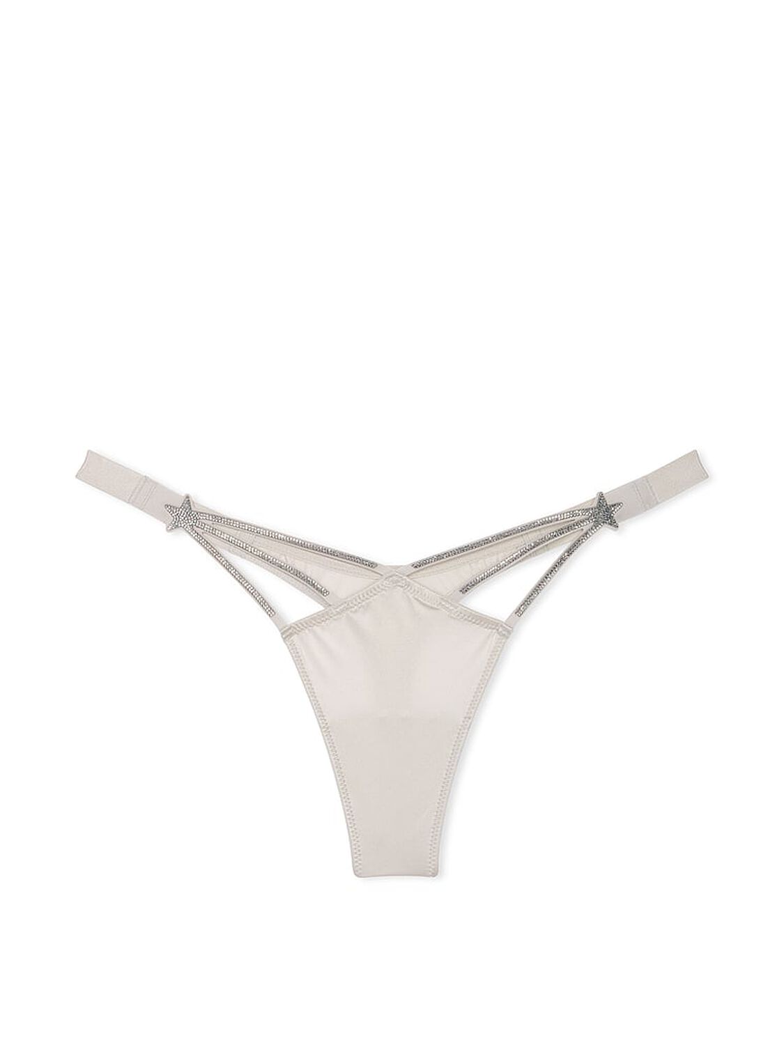 vs Very Sexy Starstruck Shine High-Leg Thong Panty Delfin Grey 3 of 4 