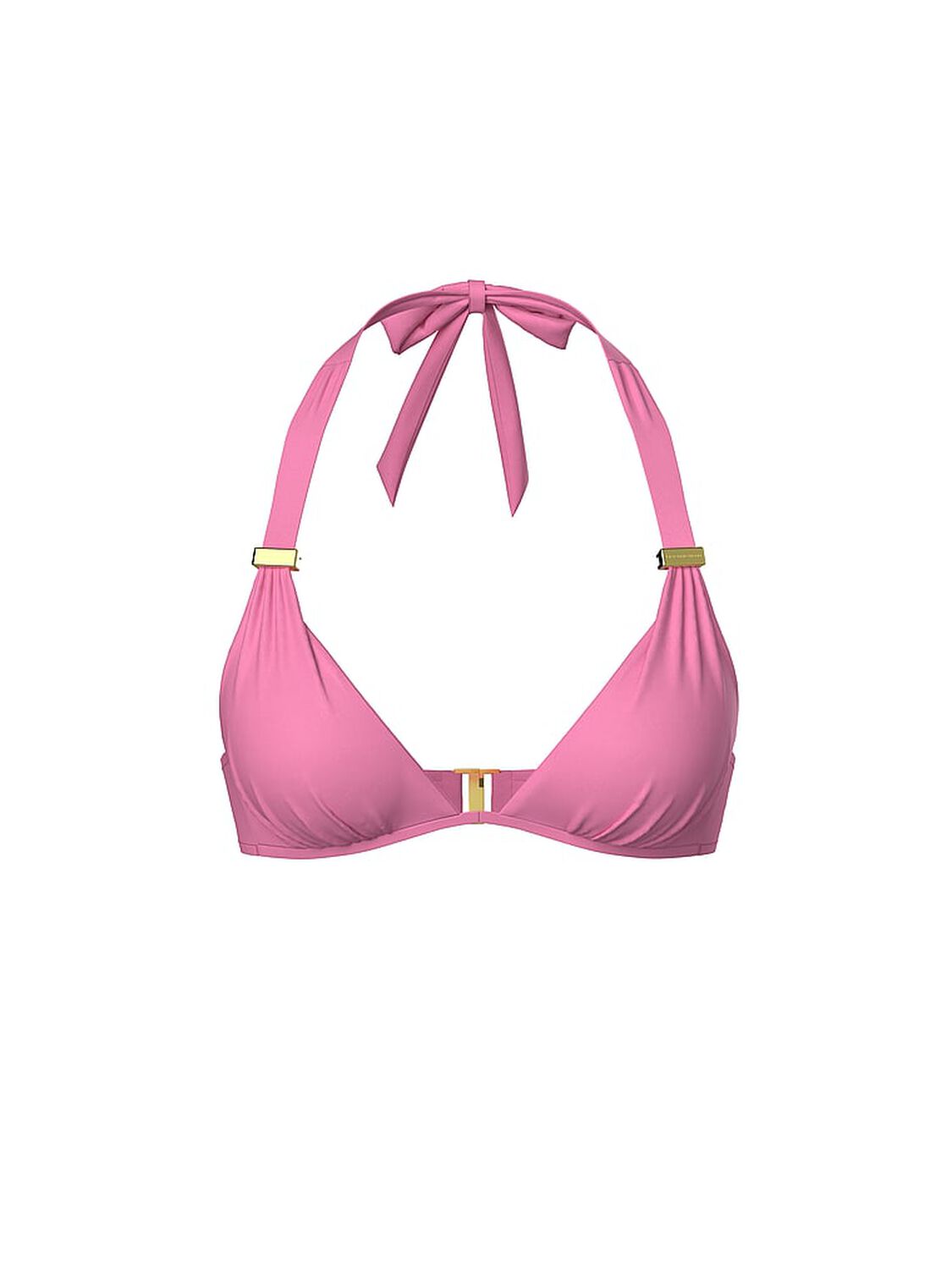 vs Victoria's Secret Swim Essential Harlow Halter Push-Up Bikini Top 3 of 3 