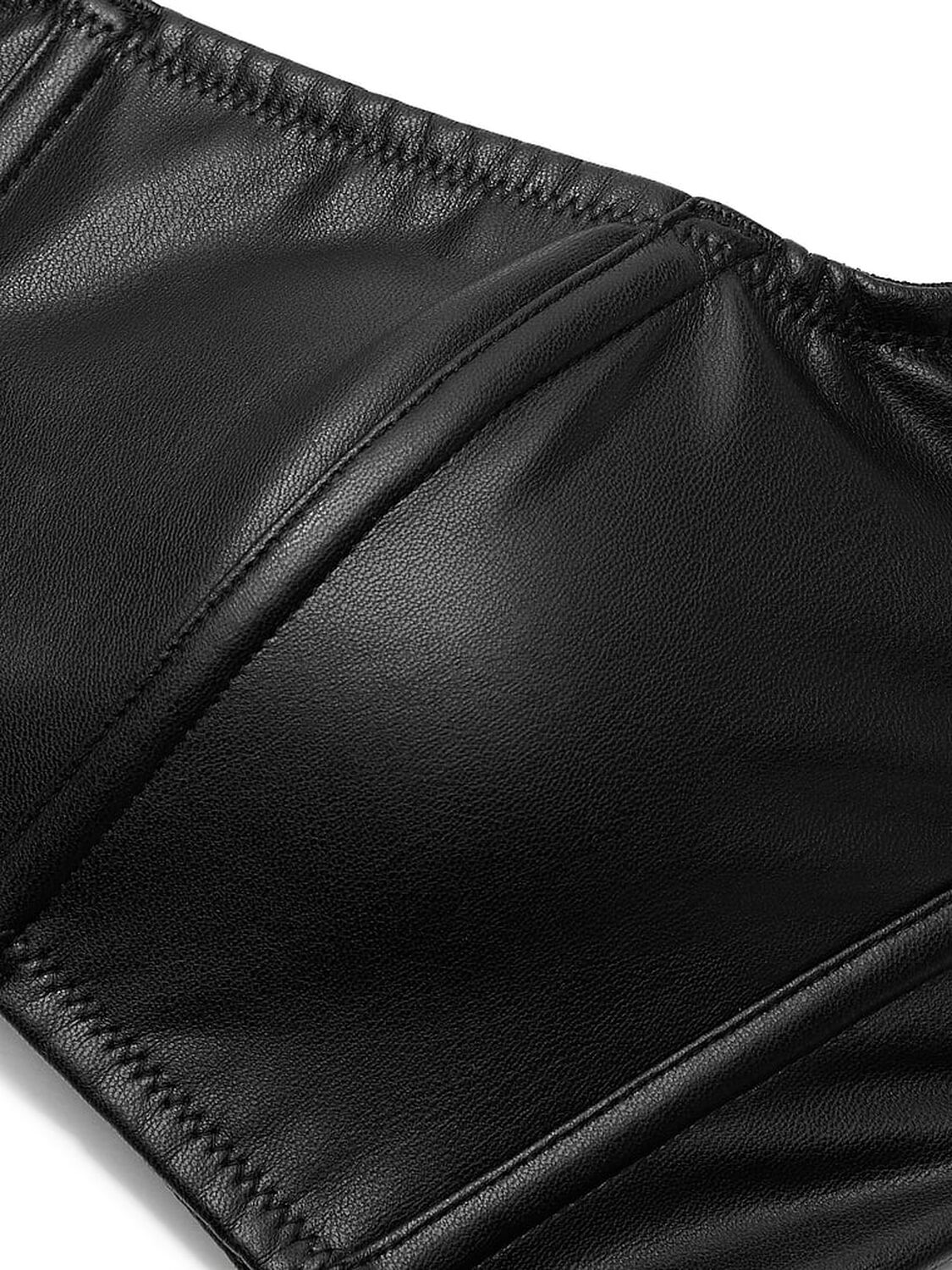 vs Very Sexy Faux Leather Mini Corset Top Black 4 of 4 