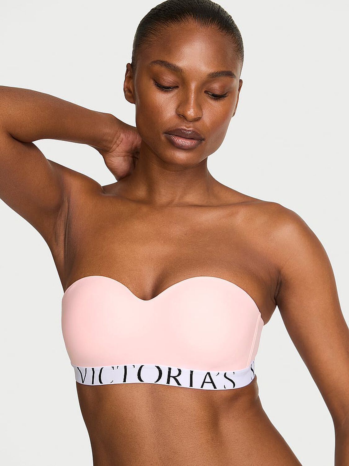 vs The T-Shirt The CoolBra&trade; Lightly Lined Balconette Strapless Bra Angel Pink 1 of 2 