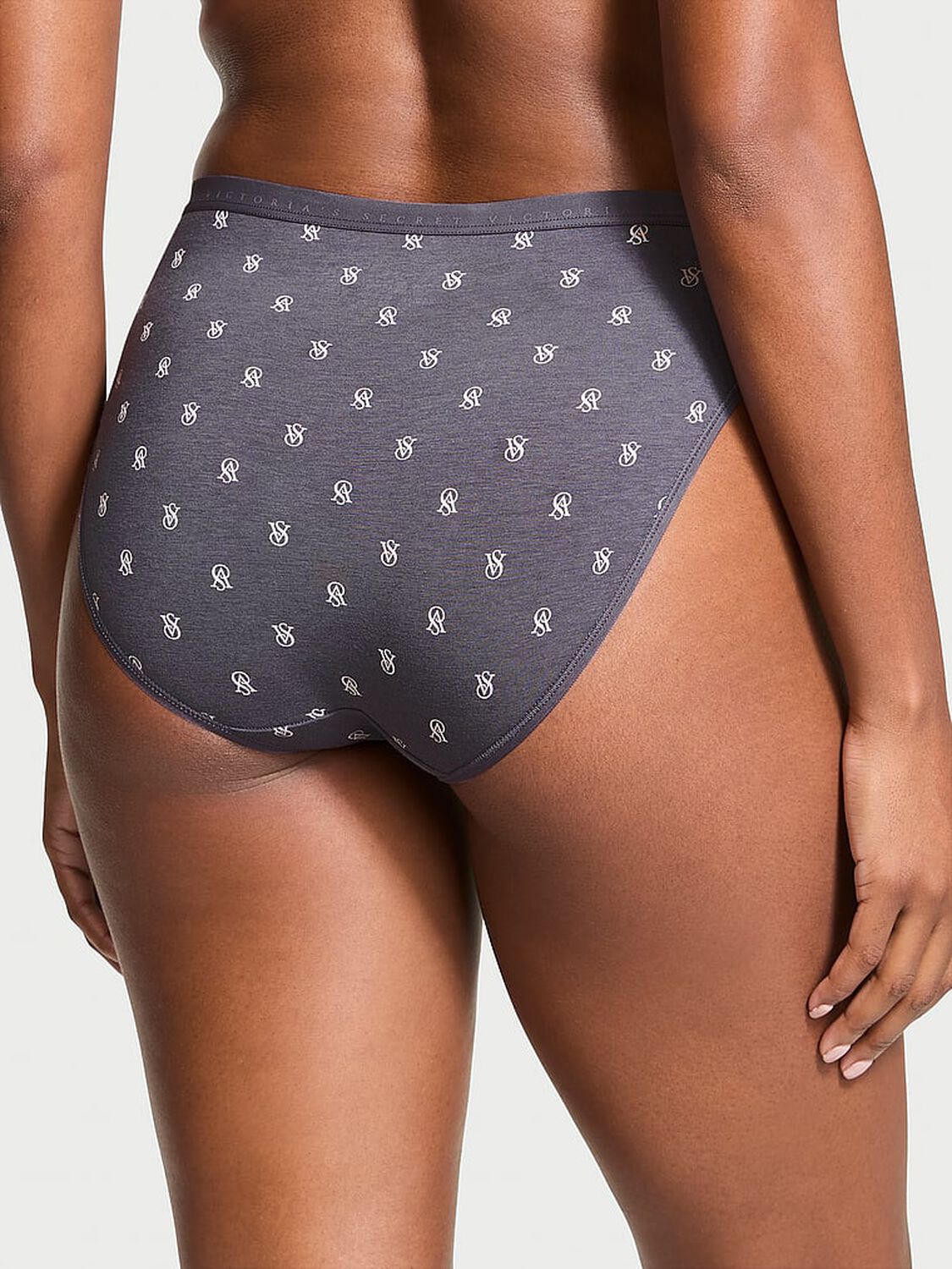 vs Victoria's Secret Stretch Cotton High-Leg Brief Panty Tornado Logos 2 of 3 