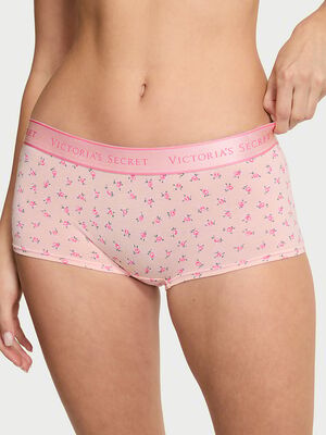 Logo Cotton Boyshort Panty