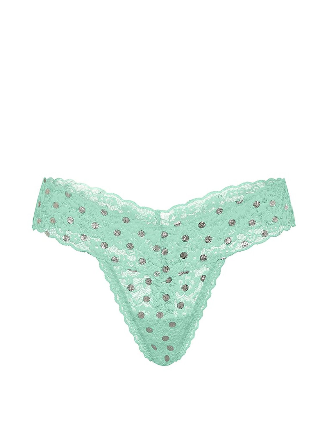 vs The Lacie Lace Shimmer Dot Thong Panty Waterfall Foil Dot 3 of 3 