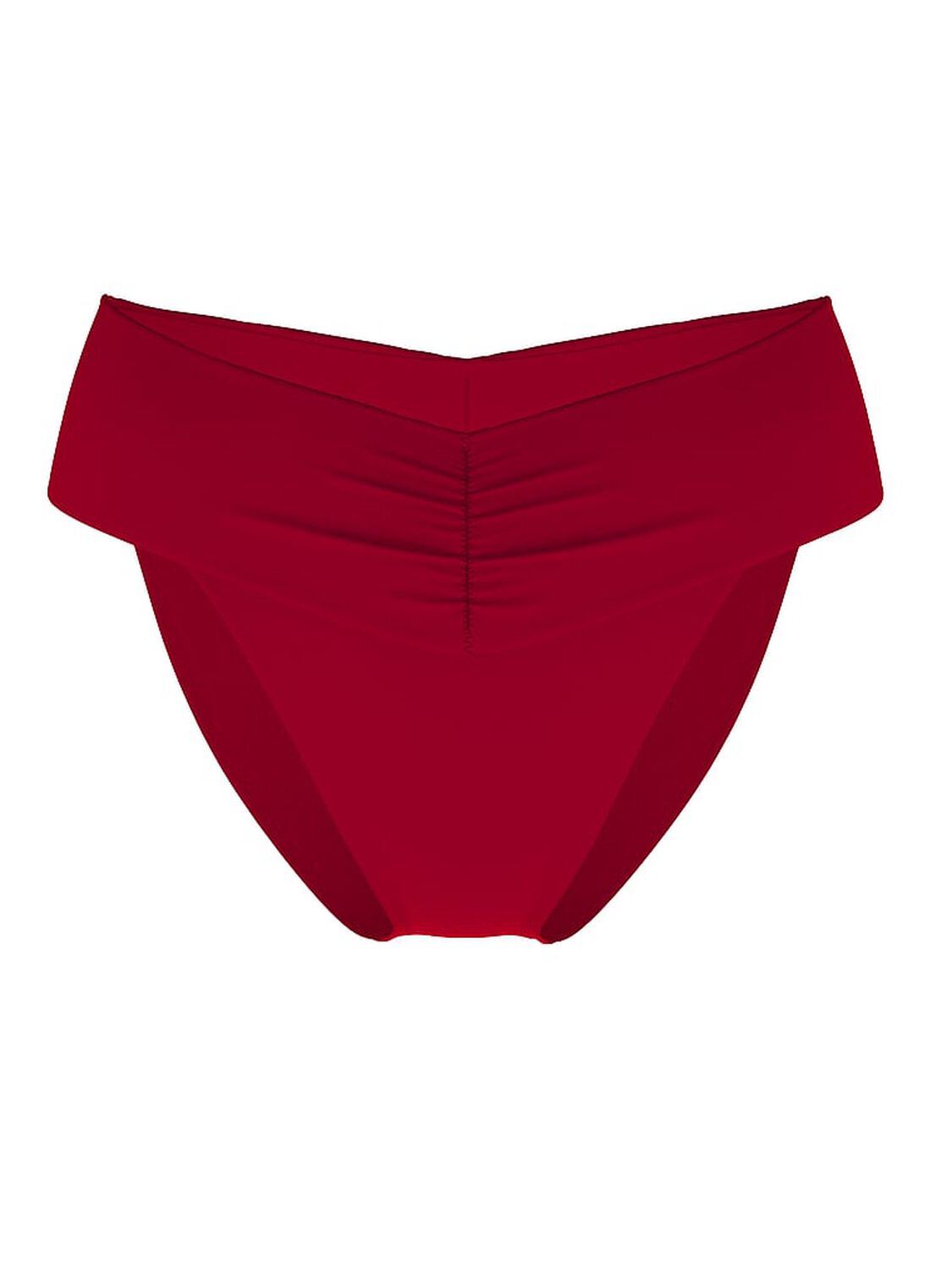 vs Victoria's Secret Swim Essential Cinched High-Waist Bikini Bottom Red Lacquer 1 of 1 