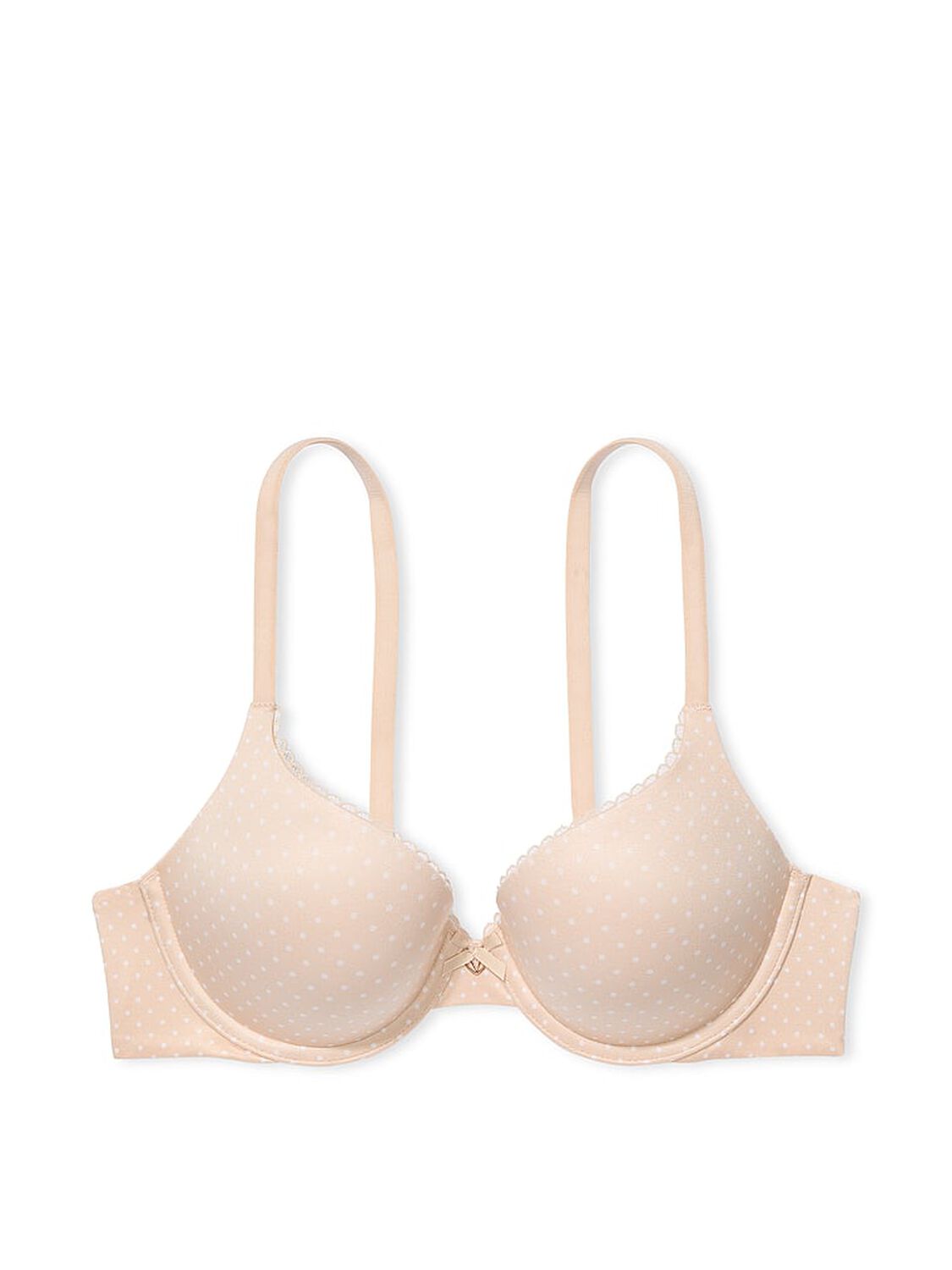 vs Body By Victoria Perfect Shape Push-Up Smooth Bra Marzipan Dots 3 of 3 