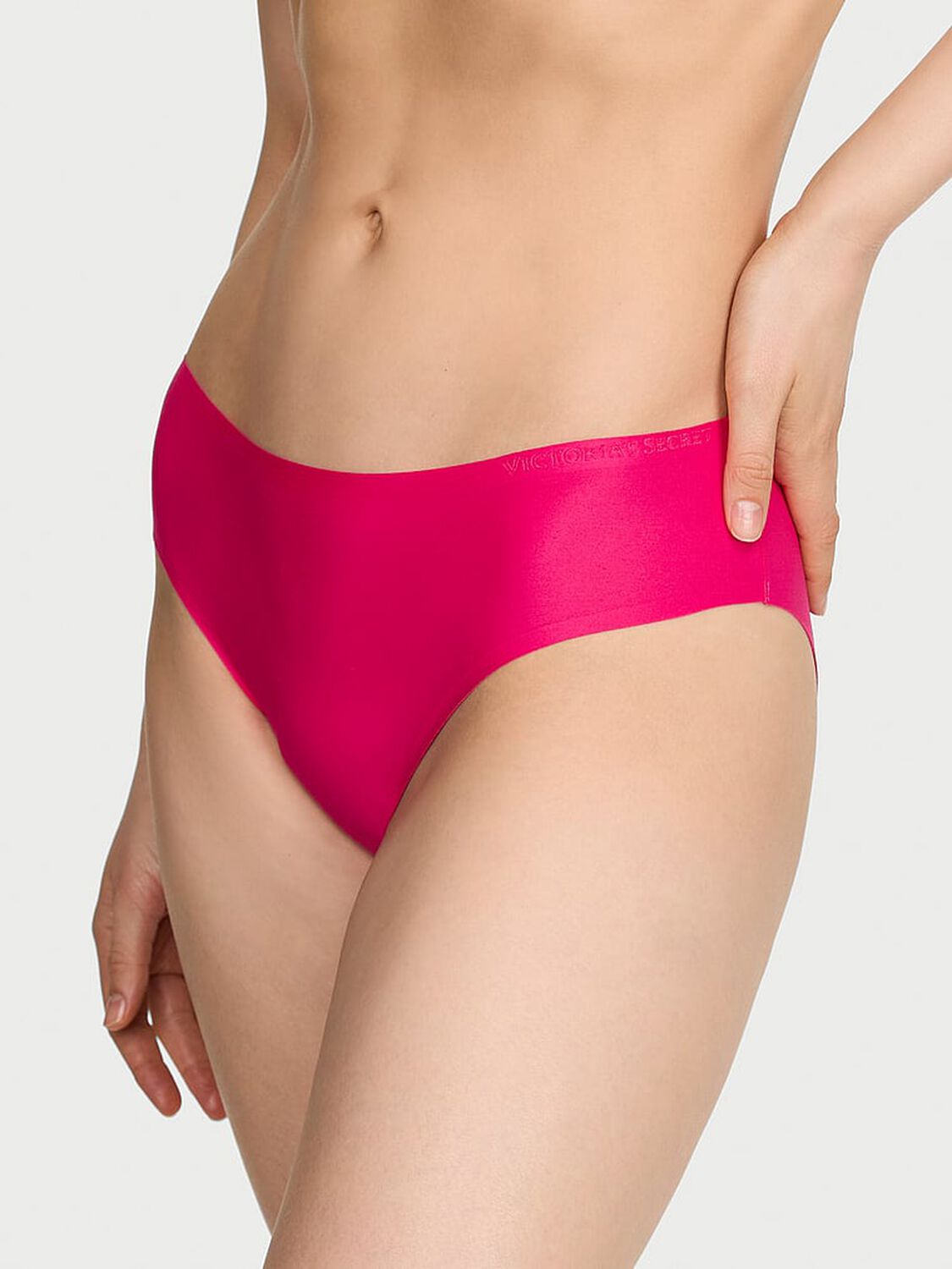 vs Body By Victoria Body by Victoria Flex Mid-Rise Bikini Panty Pop Pink 1 of 2 