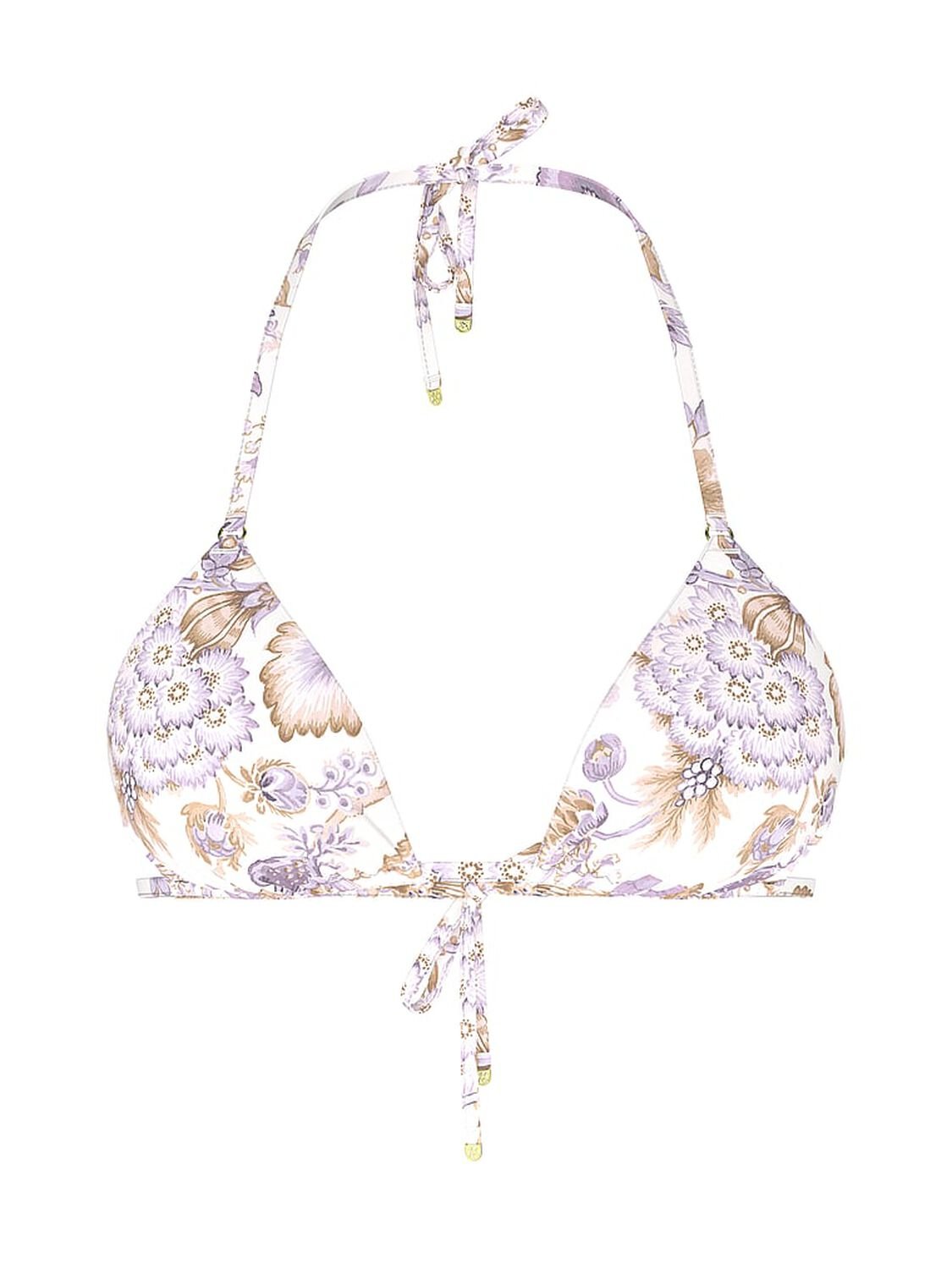 vs Victoria's Secret Swim Essential Triangle Bikini Top Delicate Violet Floral 3 of 3 