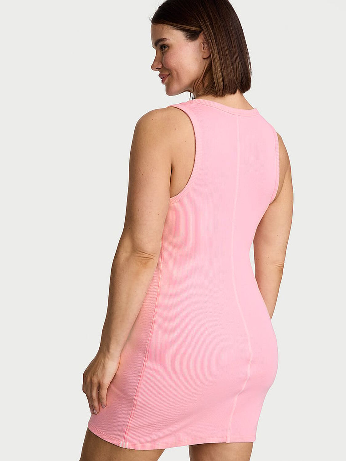 vs Angel Essentials VS Iconic Rib Tank Dress Washed Victoria Pink 2 of 4 