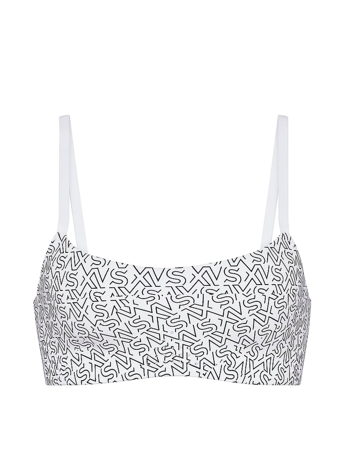 vs Vsx VSX Featherweight&trade; Light Balconette Sports Bra Vs White Logos 3 of 3 