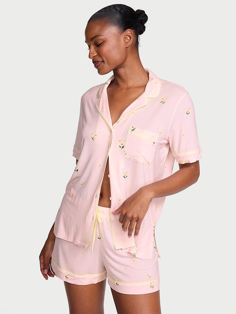 SoSoft™ Modal Short Pajama Set Ballet Pink Floral | Victoria's