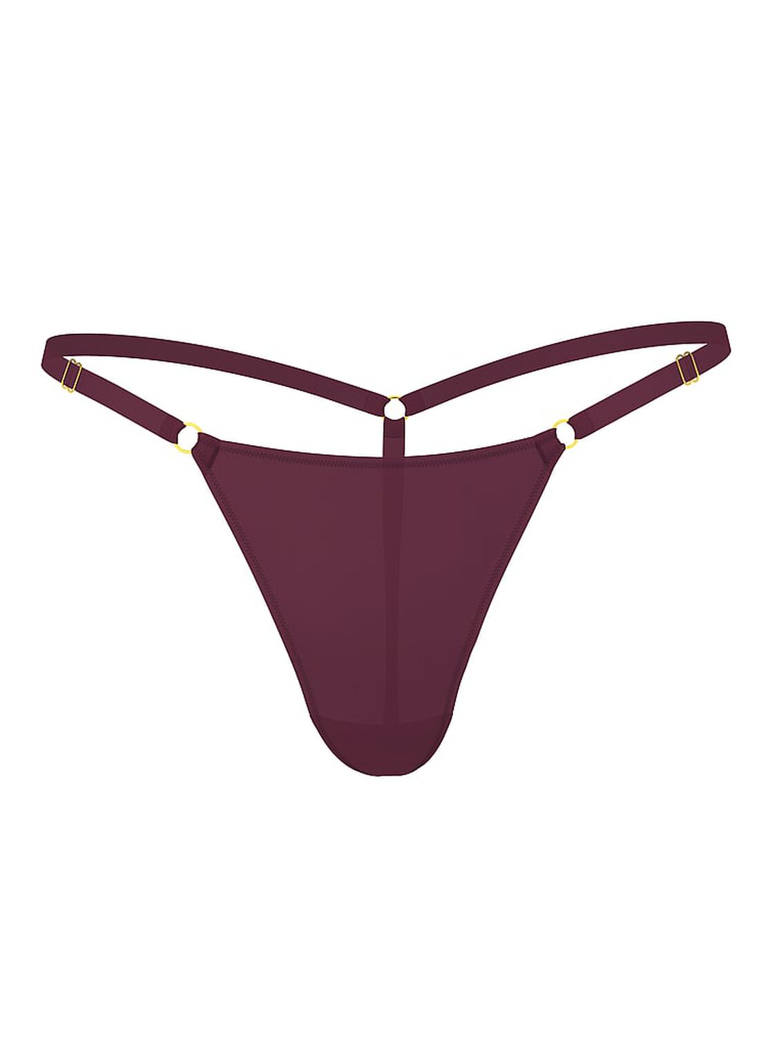 vs Very Sexy Hardware Adjustable V-String Panty Winter Wine 3 of 3 