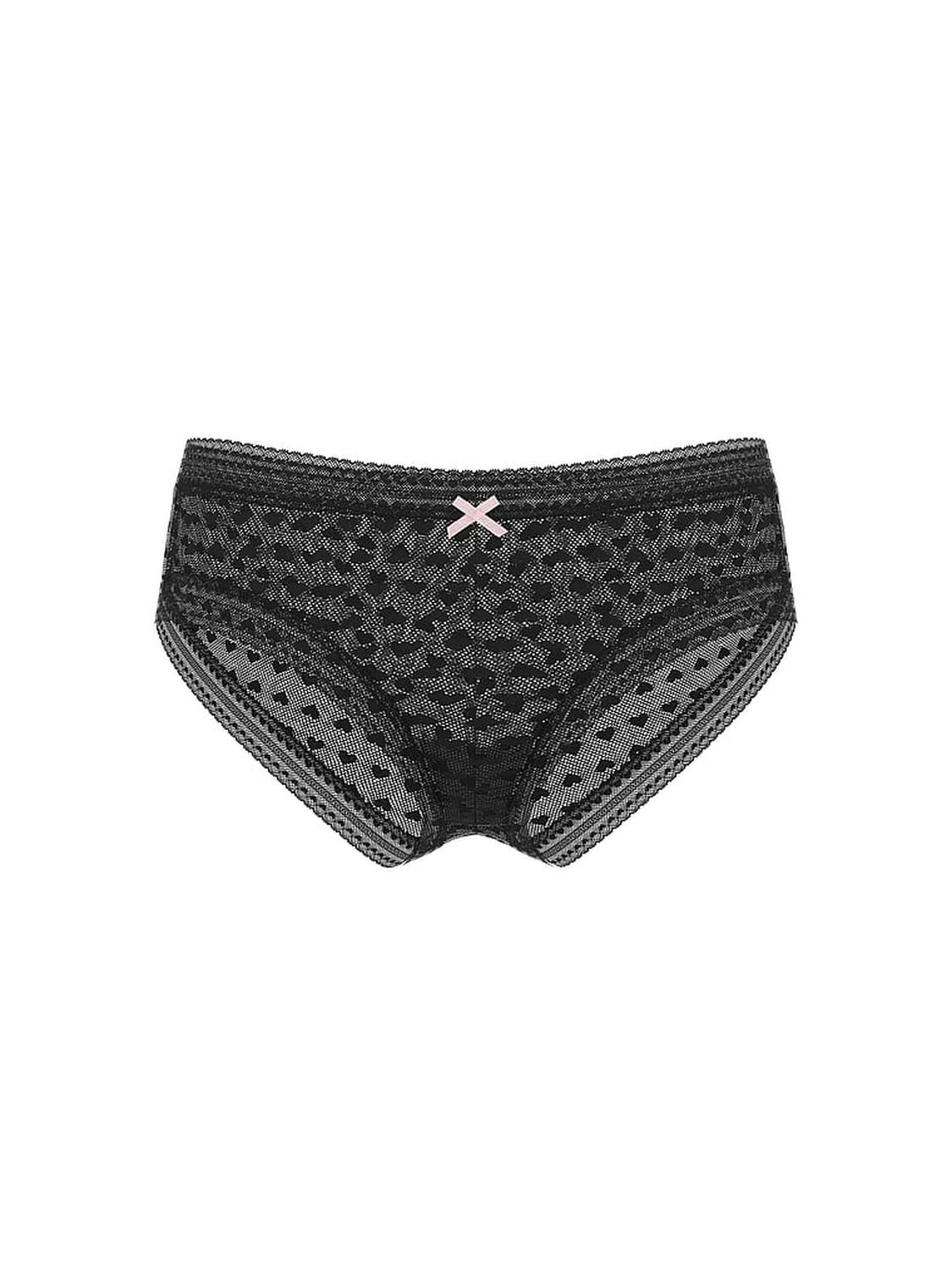 vs The Lacie Heart Lace Cheeky Panty Black 3 of 4 