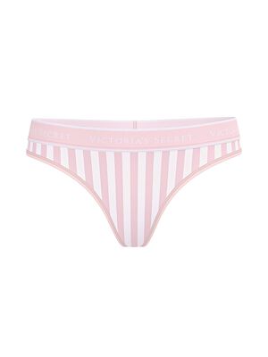Logo Cotton Thong Panty