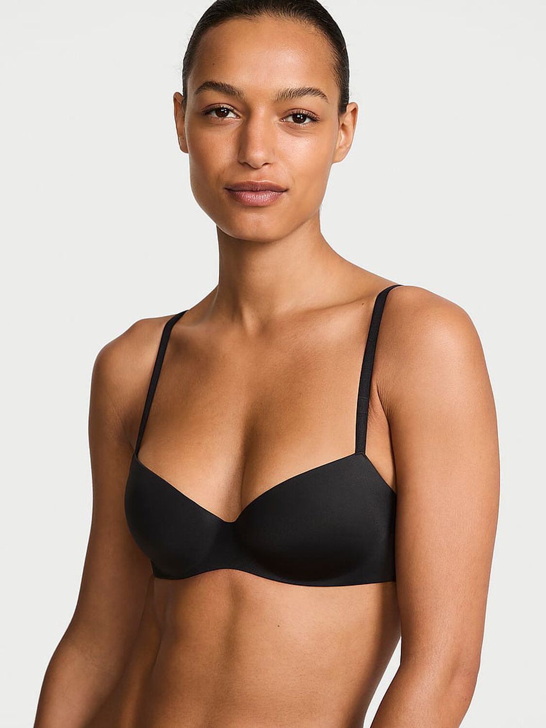 vs Body By Victoria FlexFactor Lightly Lined Balconette Bra Black 1 of 4 