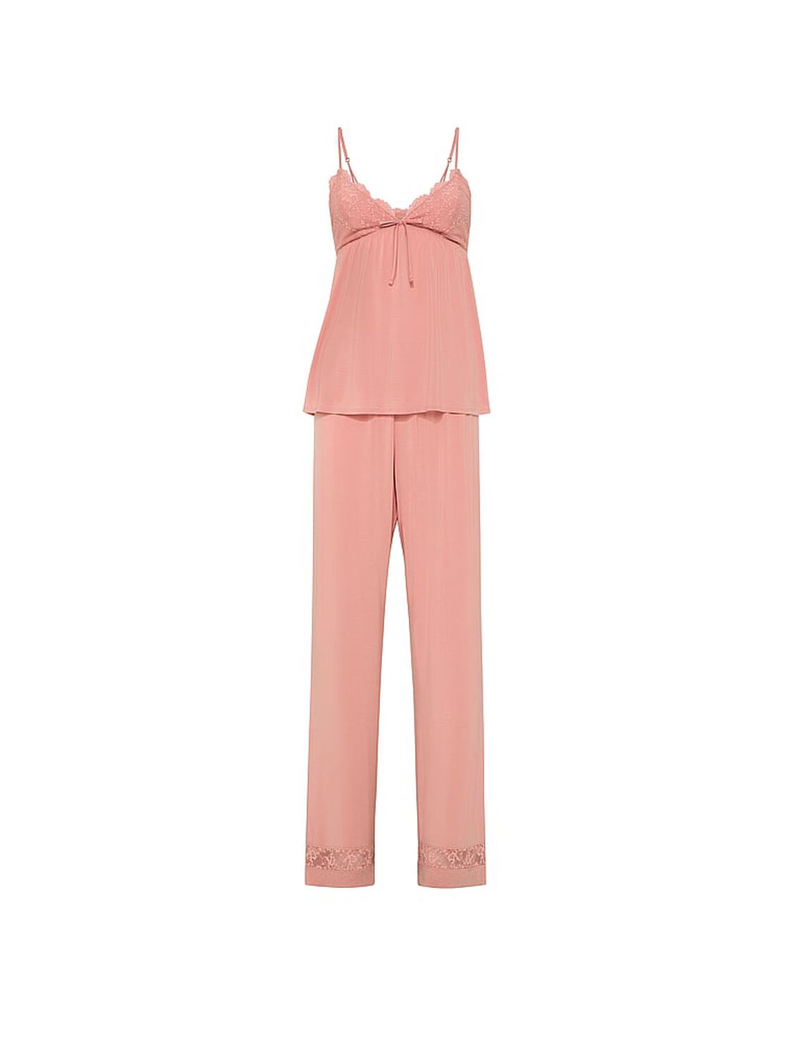 vs Victoria's Secret SoSoft&trade; Modal Lace-Trim Cami & Pants Set Blush Pink 3 of 3 