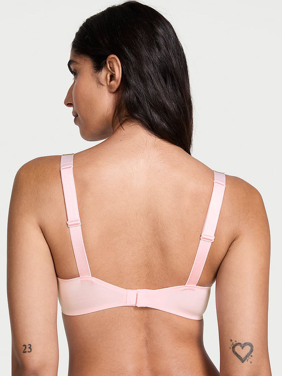 vs Very Sexy Logo Shine Strap Push-Up Bra Angel Pink 2 of 3 