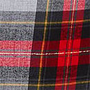 Flannel Long-Sleeve Tee-Jama Set, PRETTY TARTAN PLAID, swatch