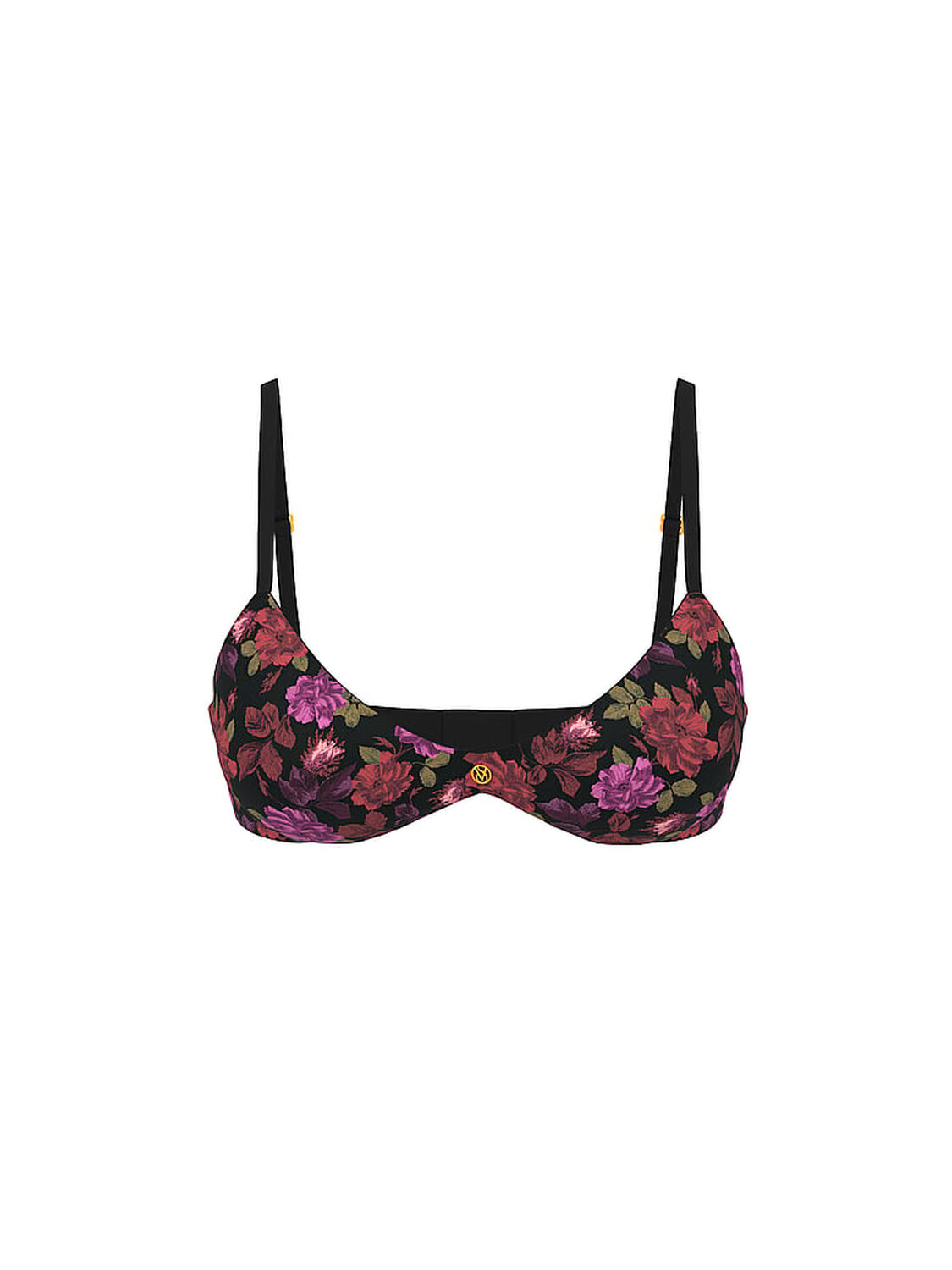 vs Very Sexy So Obsessed Smooth Wireless Push-Up Bra Red Floral 3 of 3 