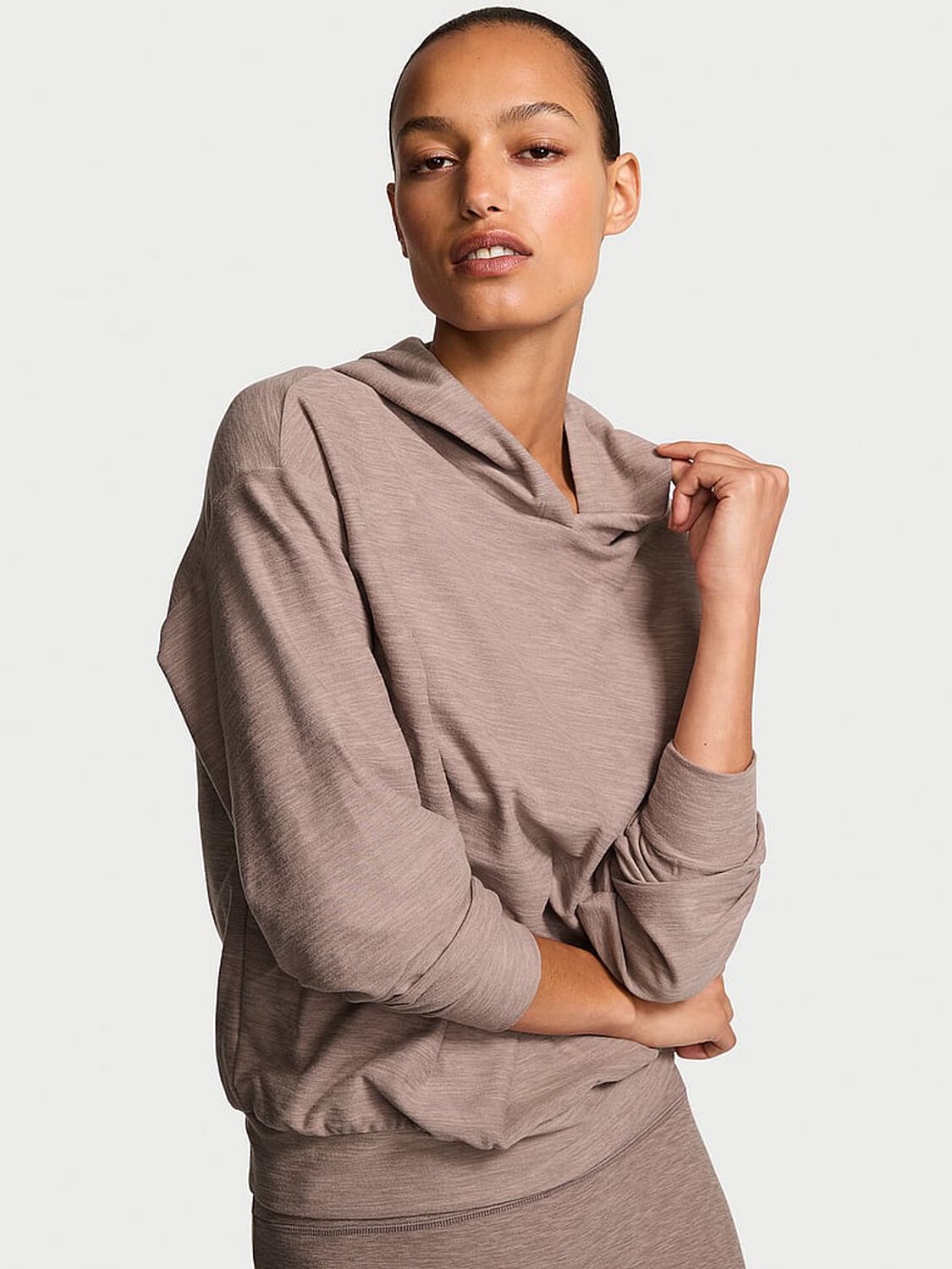 vs Vsx VSX LUXMarl™ Hoodie Heather Candlelight Rose 1 of 3 
