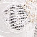 Wicked Peony Embroidery Bridal Unlined Balconette Bra, White Peonies, swatch