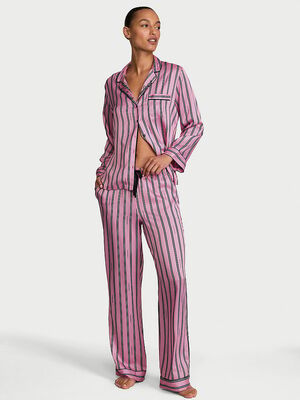 Signature Satin Long Pajama Set