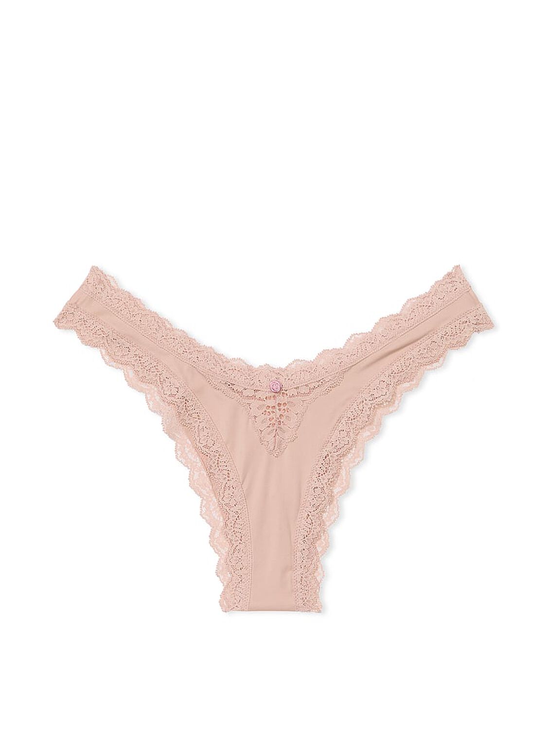 vs Dream Angels Lace-Trim Brazilian Panty Macaron 3 of 4 