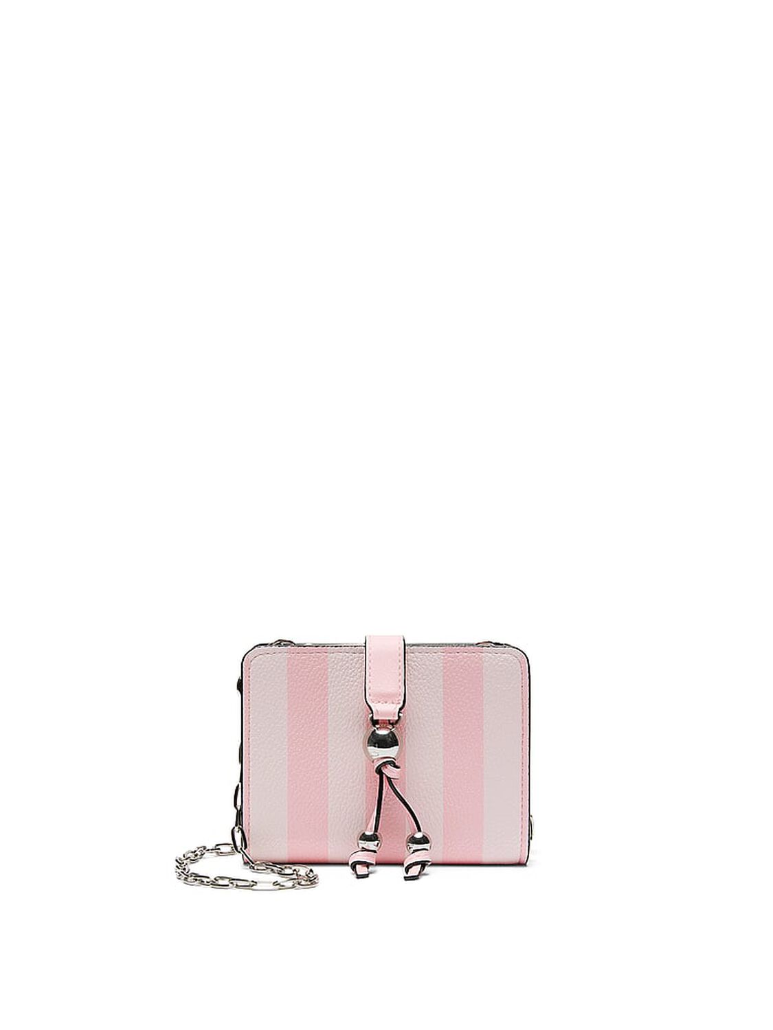 vs Victoria's Secret Convertible Chain Wallet Heritage Stripe 1 of 2 