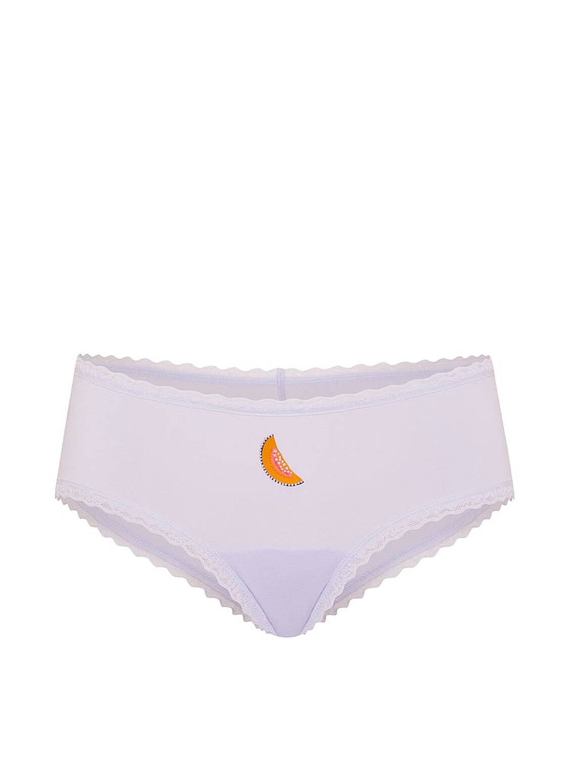 vs Lace Trim Cotton Lace-Waist Cheeky Panty Belle Flower Fruit 3 of 3 