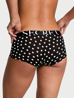 Exploded Logo Cotton Boyshort Panty