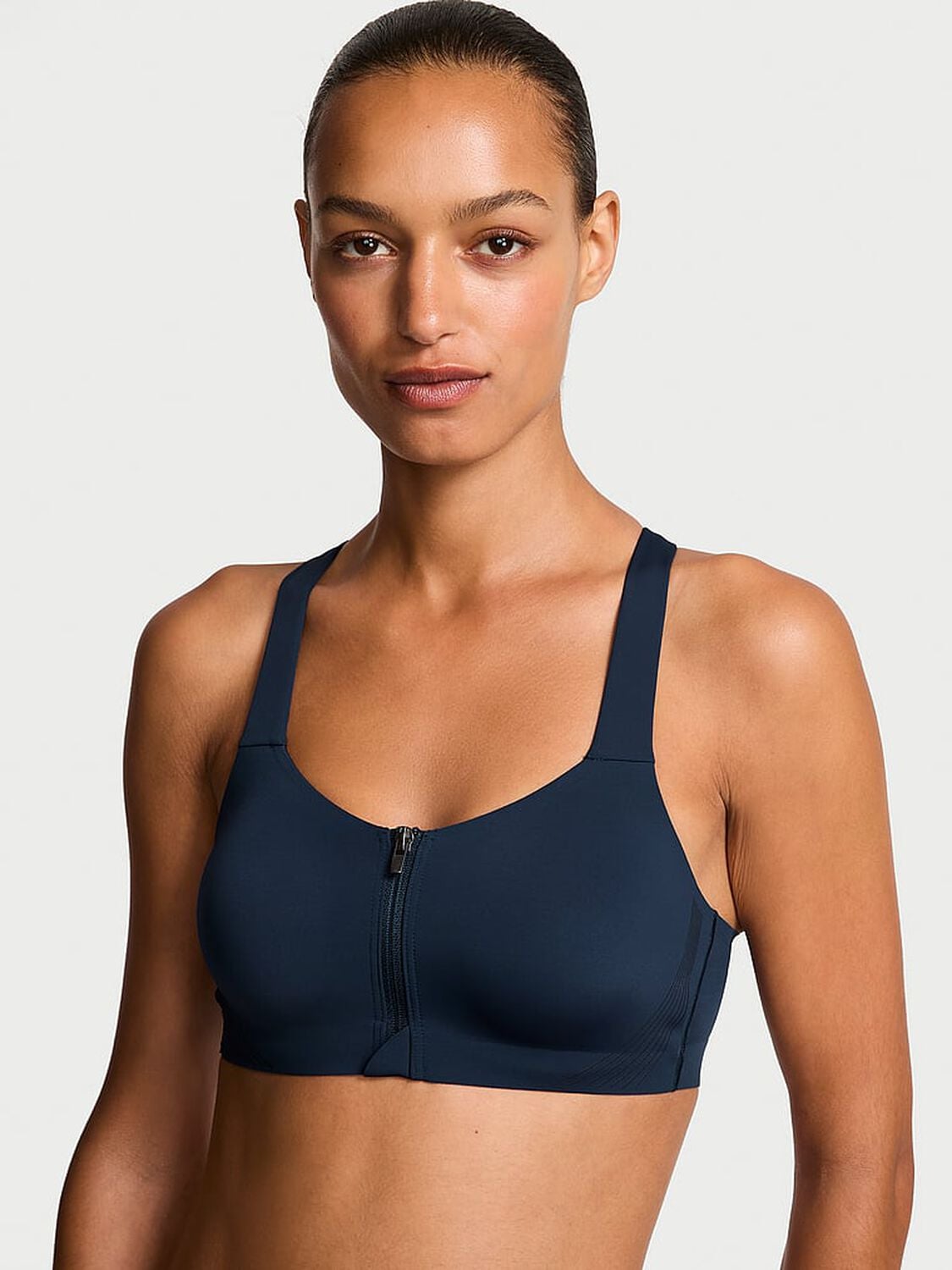 vs Vsx Knockout Front-Close Sports Bra Impact Blue 1 of 4 