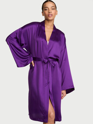 Signature Satin Midi Robe