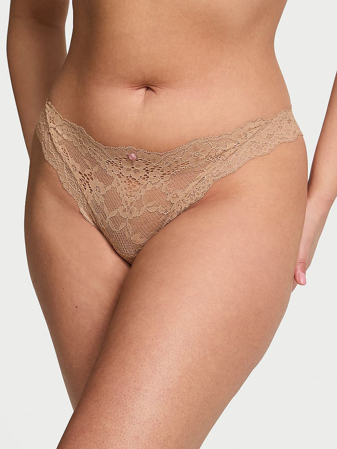 vs Dream Angels Lace Bikini Panty Praline 3 of 3 