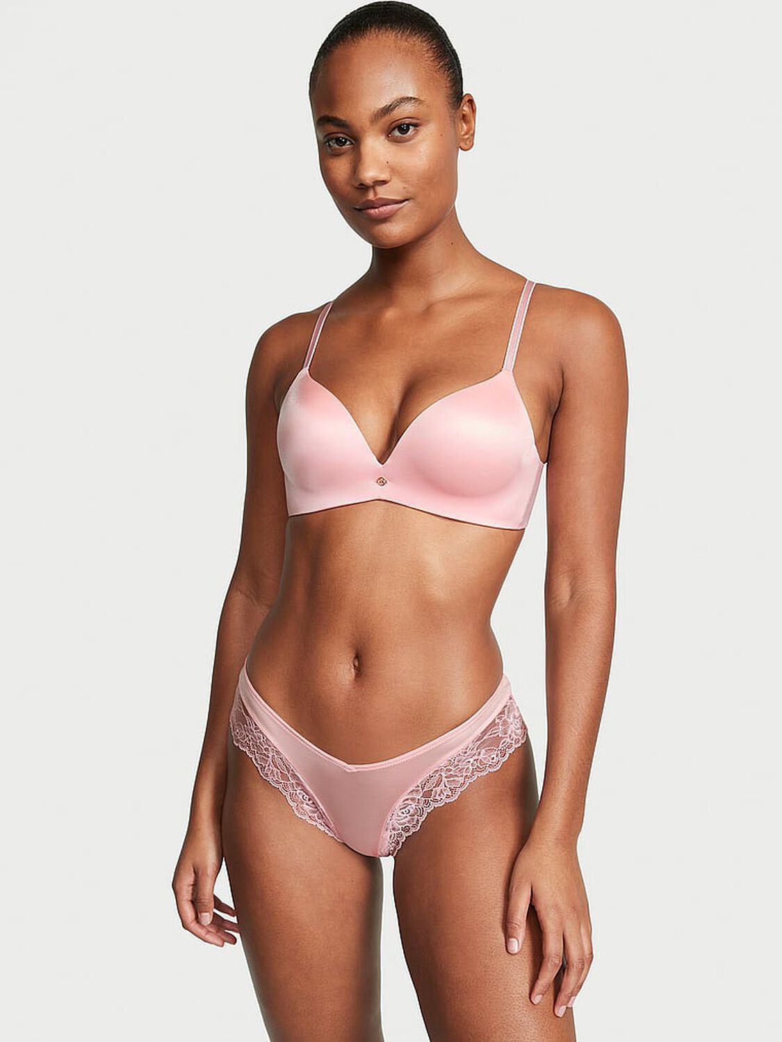 vs Very Sexy So Obsessed Smooth Wireless Push-Up Bra Pretty Blossom 3 of 4 