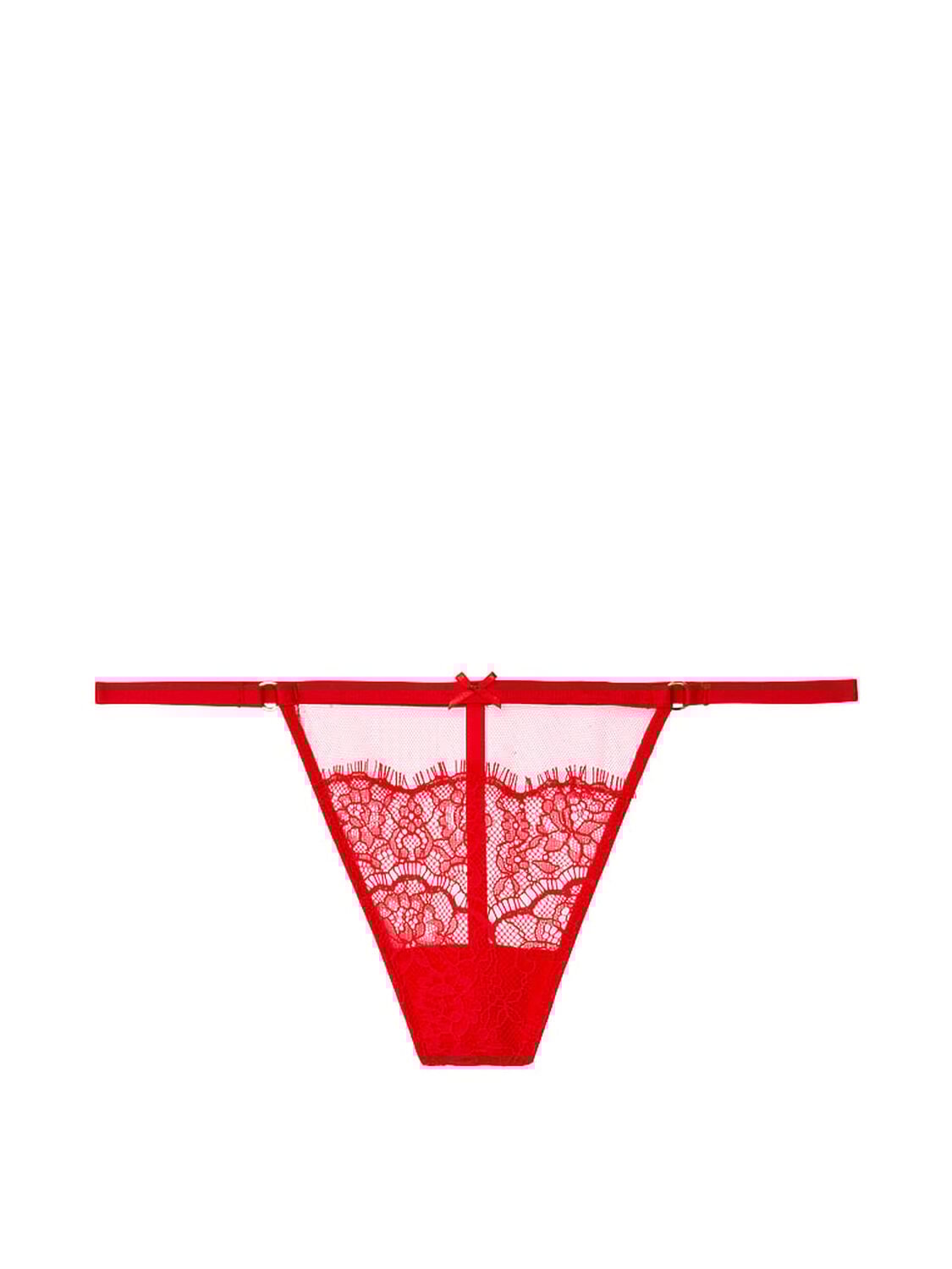 vs Dream Angels Mesh and Lace V-String Panty Lipstick 3 of 4 