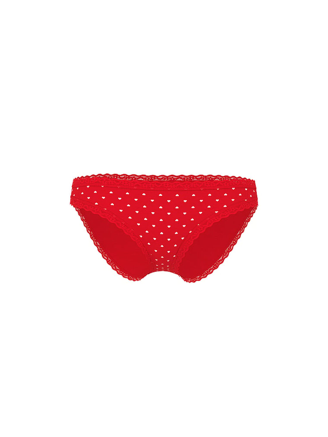 vs Lace Trim Lace-Waist Bikini Panty Lipstick Hearts 3 of 3 