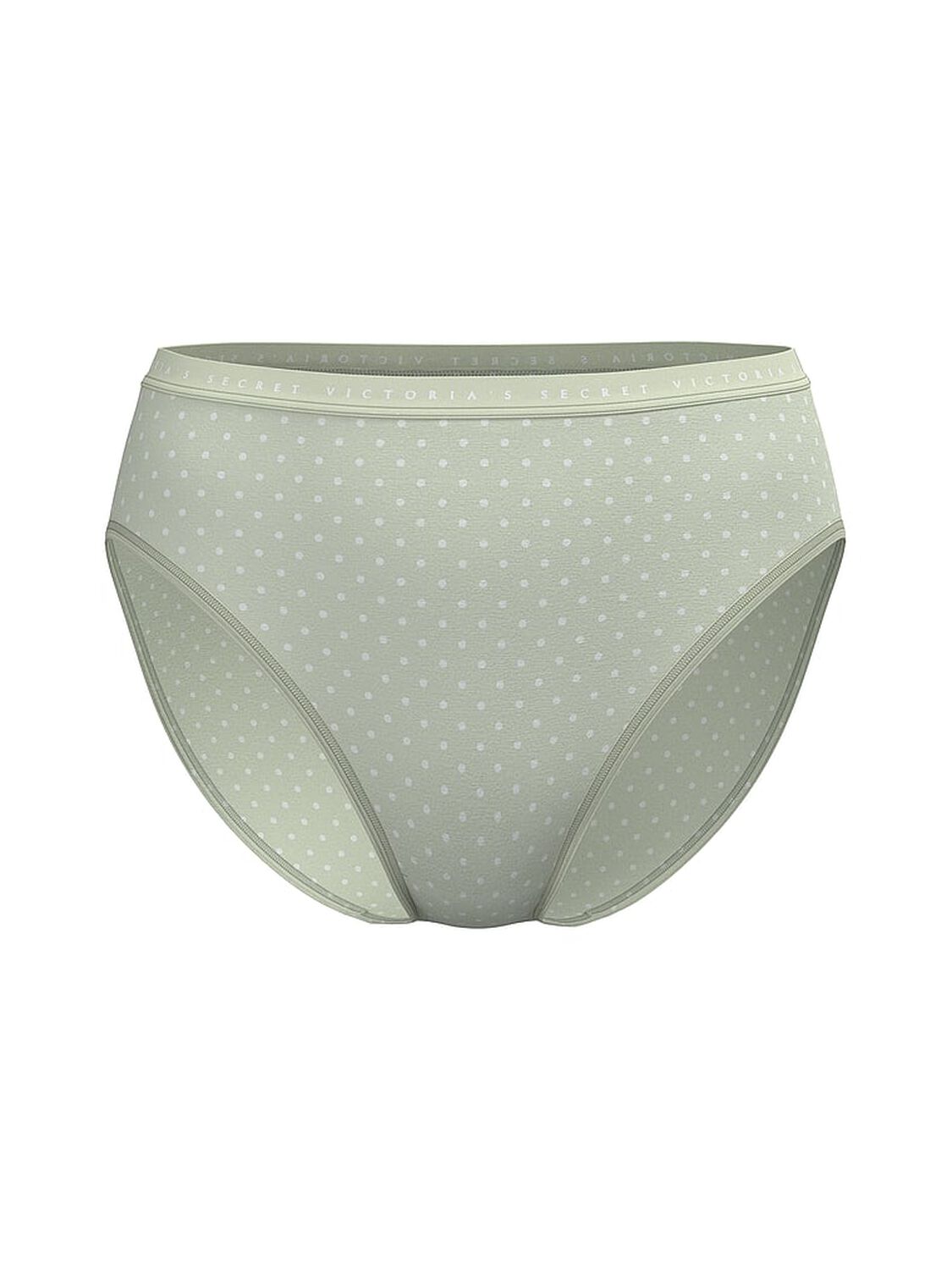 vs Victoria's Secret Stretch Cotton High-Leg Brief Panty Mint Crush Dot 2 of 2 