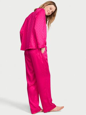 Signature Satin Long Pajama Set
