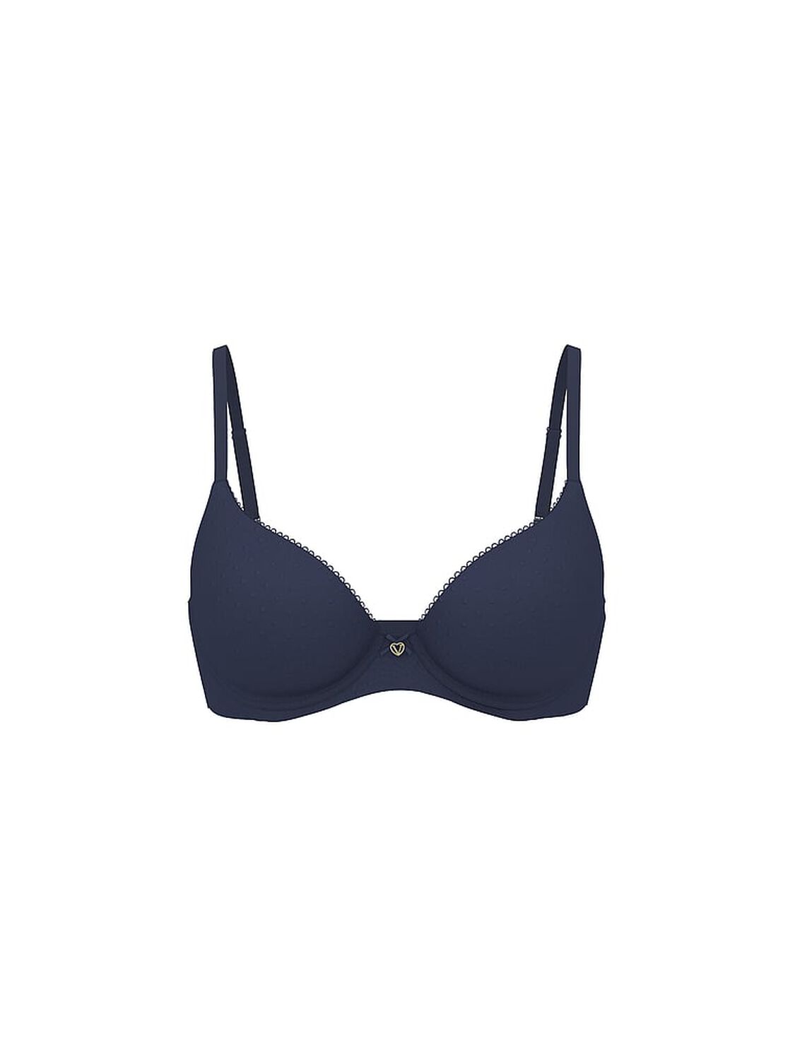 vs Body By Victoria Lightly Lined Demi Bra Noir Navy 1 of 2 
