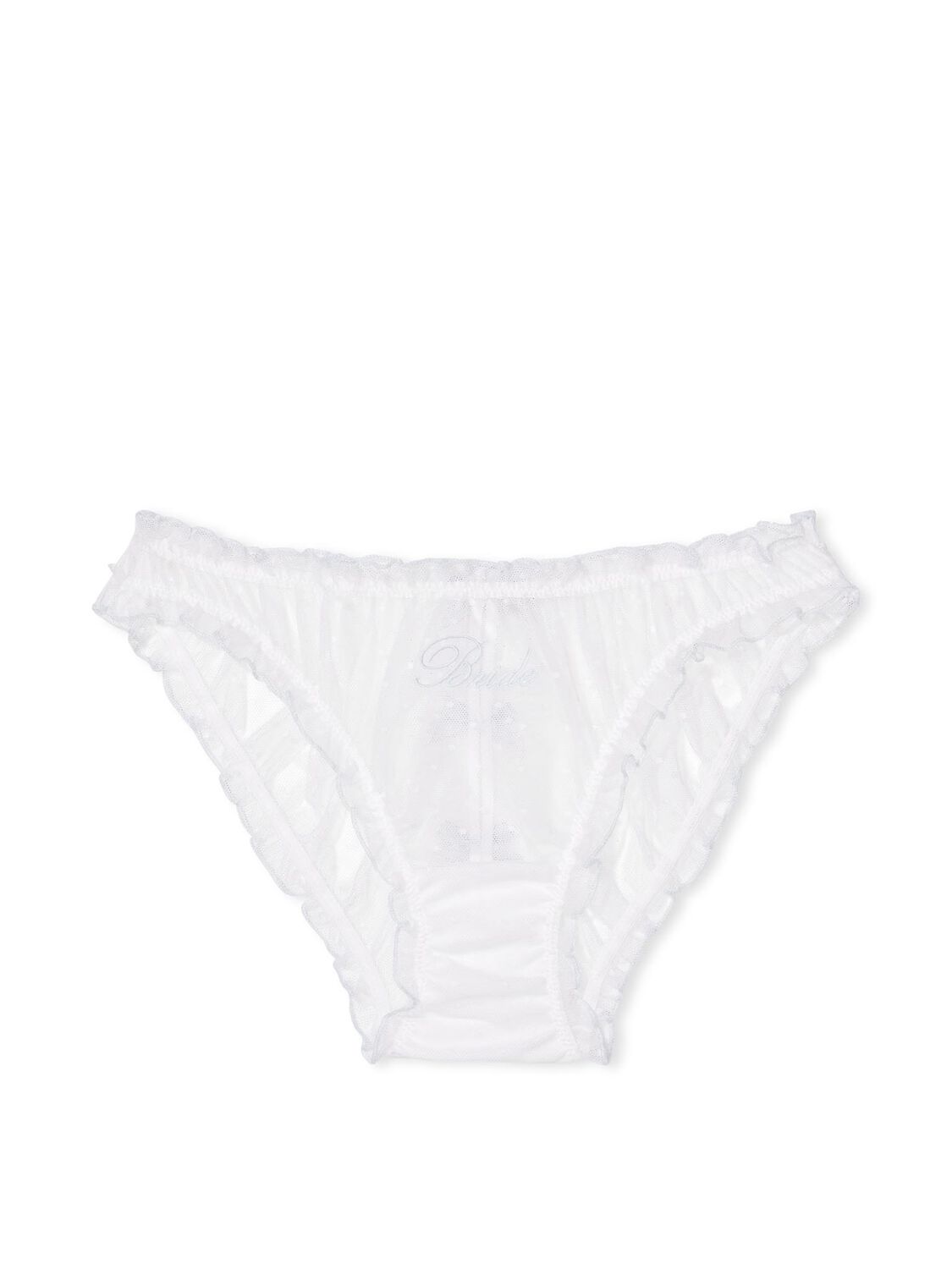 vs Victoria's Secret Bow Back Cheekini Panty Vs White 3 of 3 